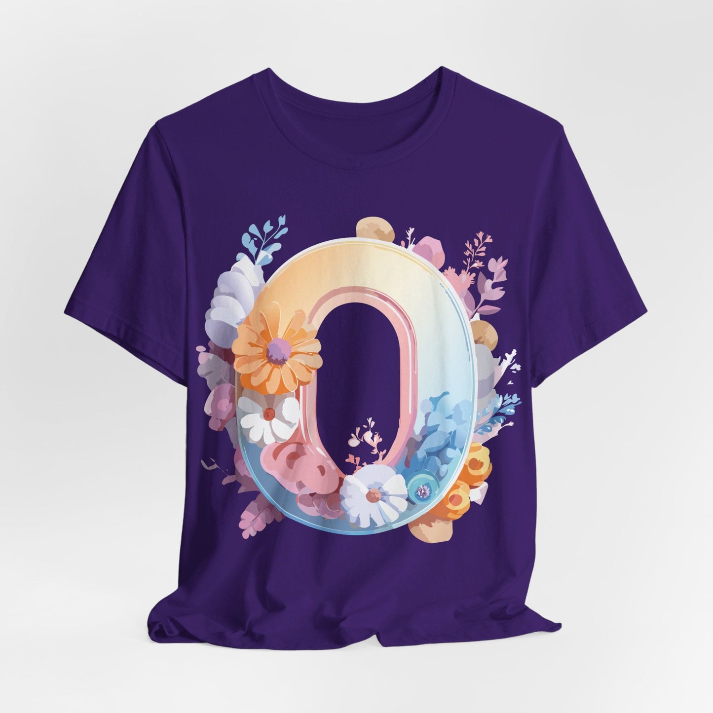 Letter O Shirt Unisex Graphic Tee Vintage Inspired Artwork By Adelpha Premium Short Sleeve