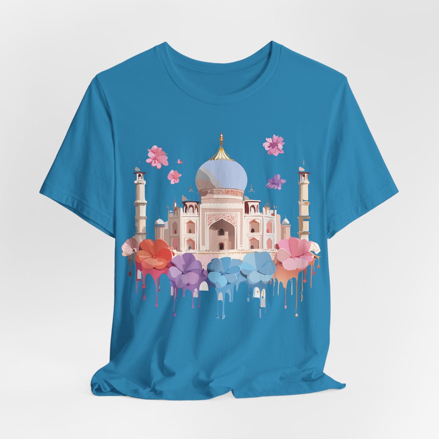 Taj Mahal Tourist Shirt Graphic Tee Unisex Vintage Inspired Adelpha Art Design Edition
