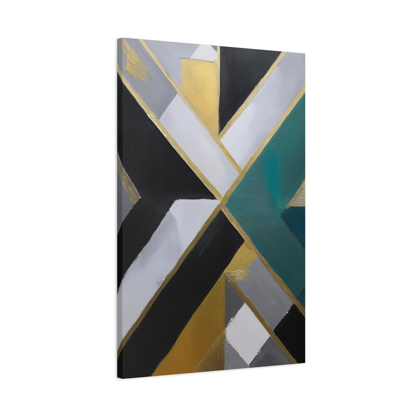 Abstract Geometric Painting Print Canvas 20x24,20x30,24x30 24x32,24x36,30x40 32x48,36x48,40x60 Pine-Wood Inner Frame ABS-76