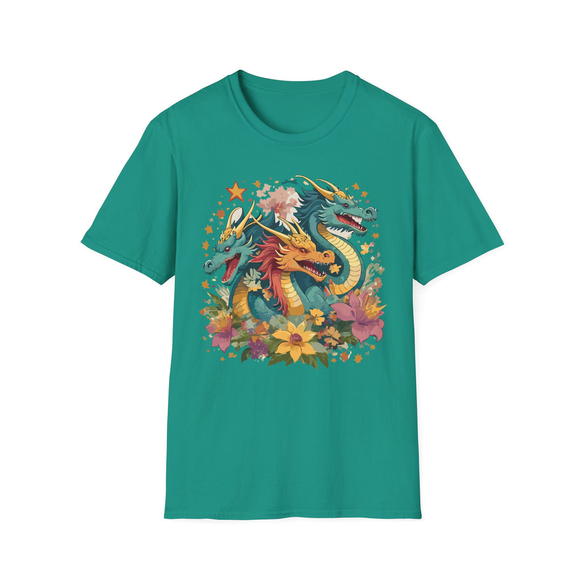 Dragon Graphic Tee Gildan Unisex 100 Cotton Tee Shirt with Animal a32