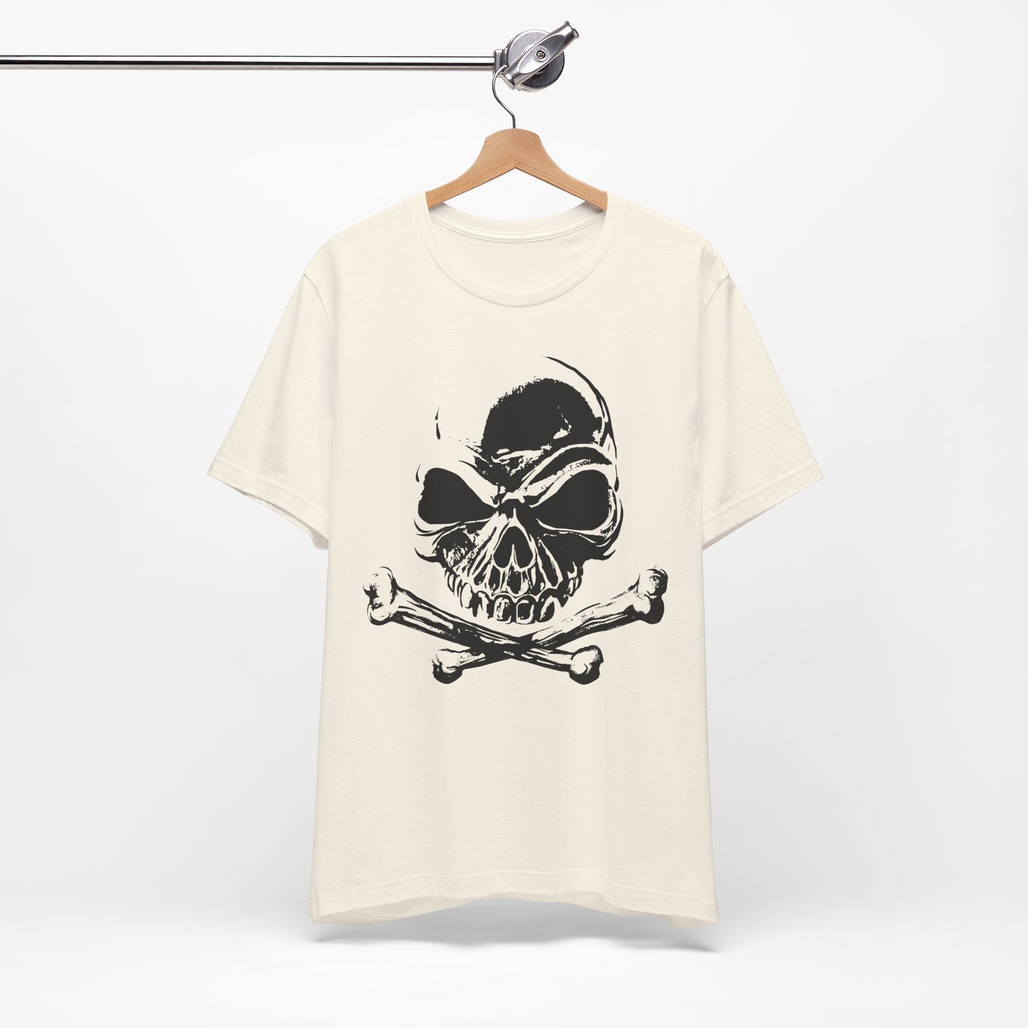 Black Skull Graphic Design Tee, Skull Shirt, Vintage Tees, Art Design T-Shirt, Vintage Graphic Tee, Art Shirts with Skulls