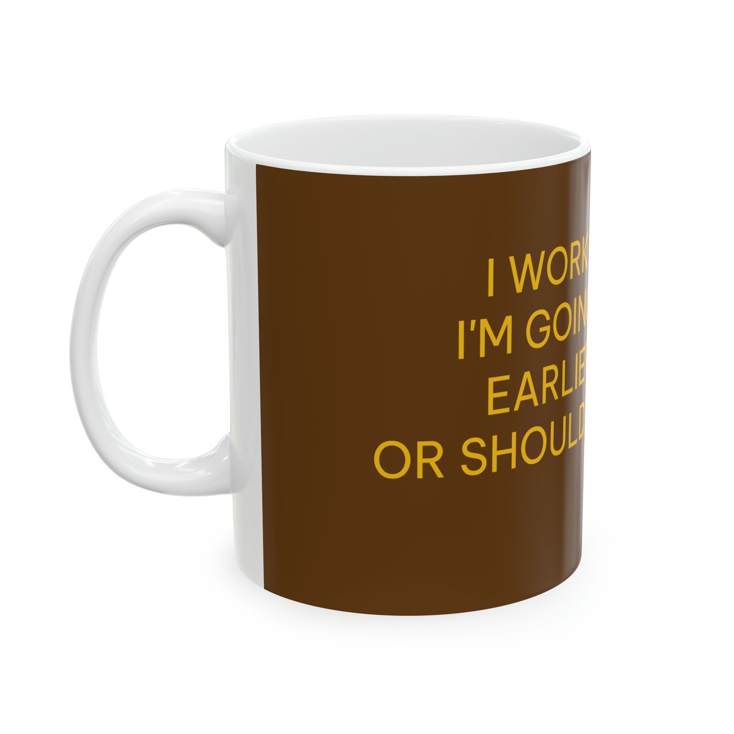 Coffee & Tea Mug with funny Words Art Design