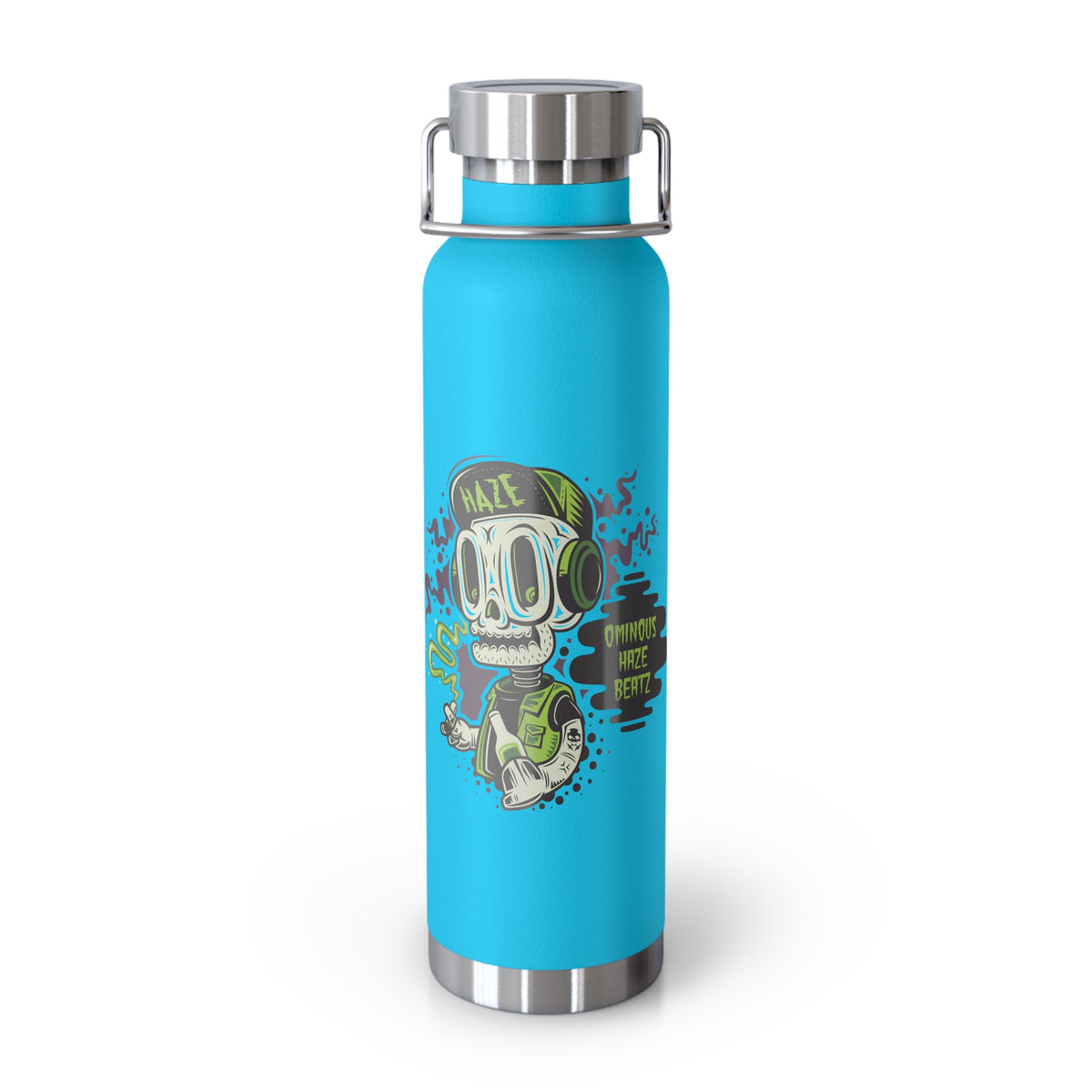 22oz Copper Insulated Water Bottle with Cartoon Design - CV80