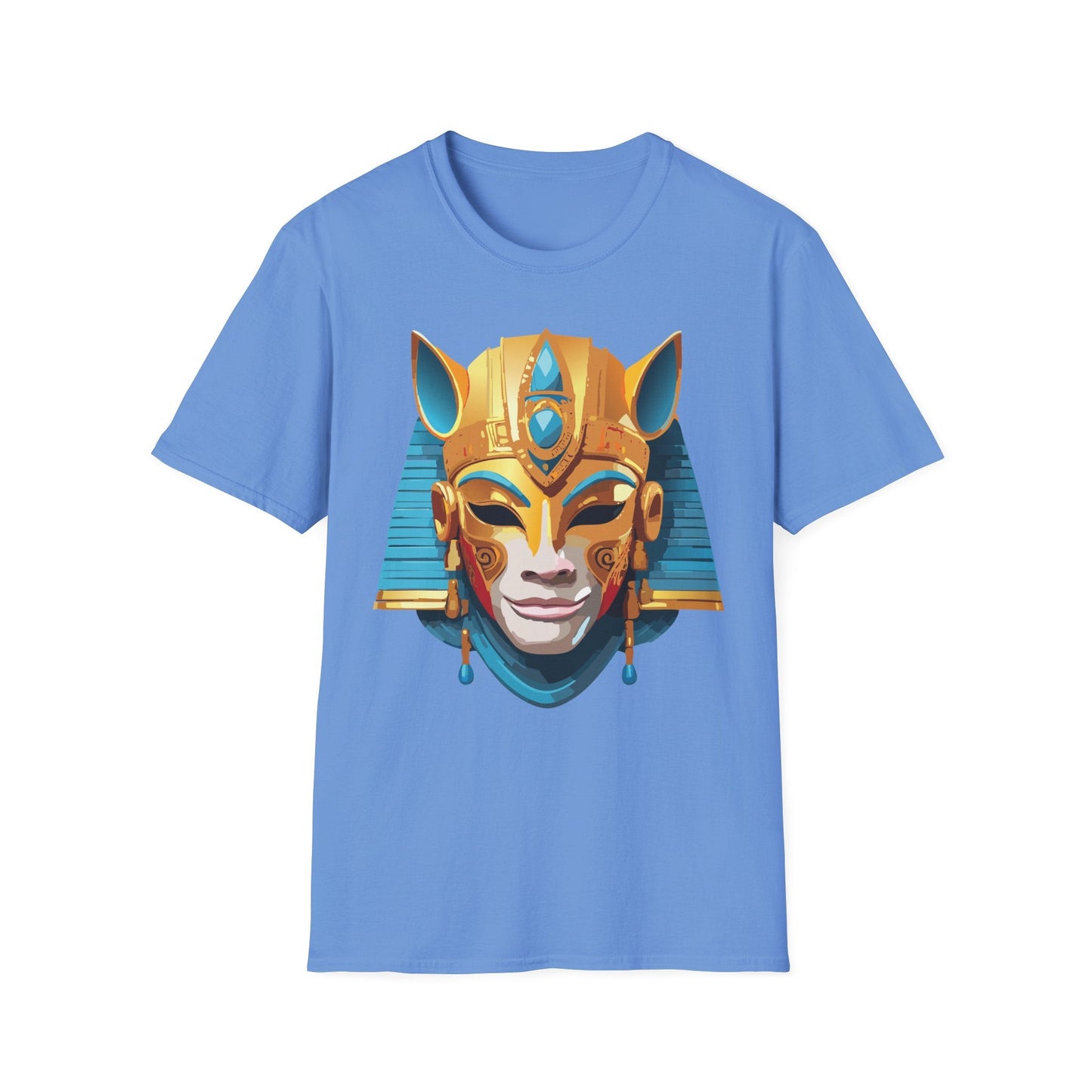 Mask Tee Shirt Unisex Gildan SoftStyle 64000 Cotton T Shirt Masquerade Design Art Graphic