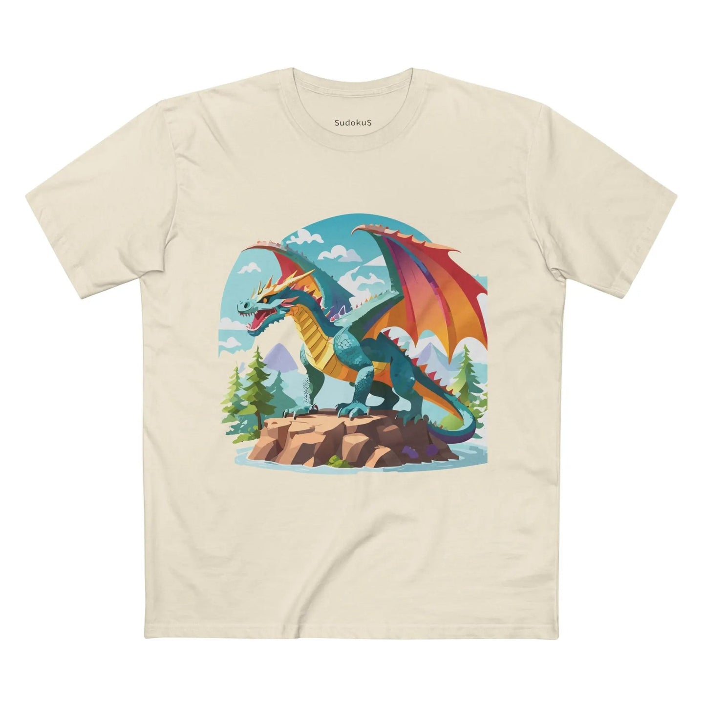 Dragon Graphic Unisex 100 Cotton Staple Tee 29