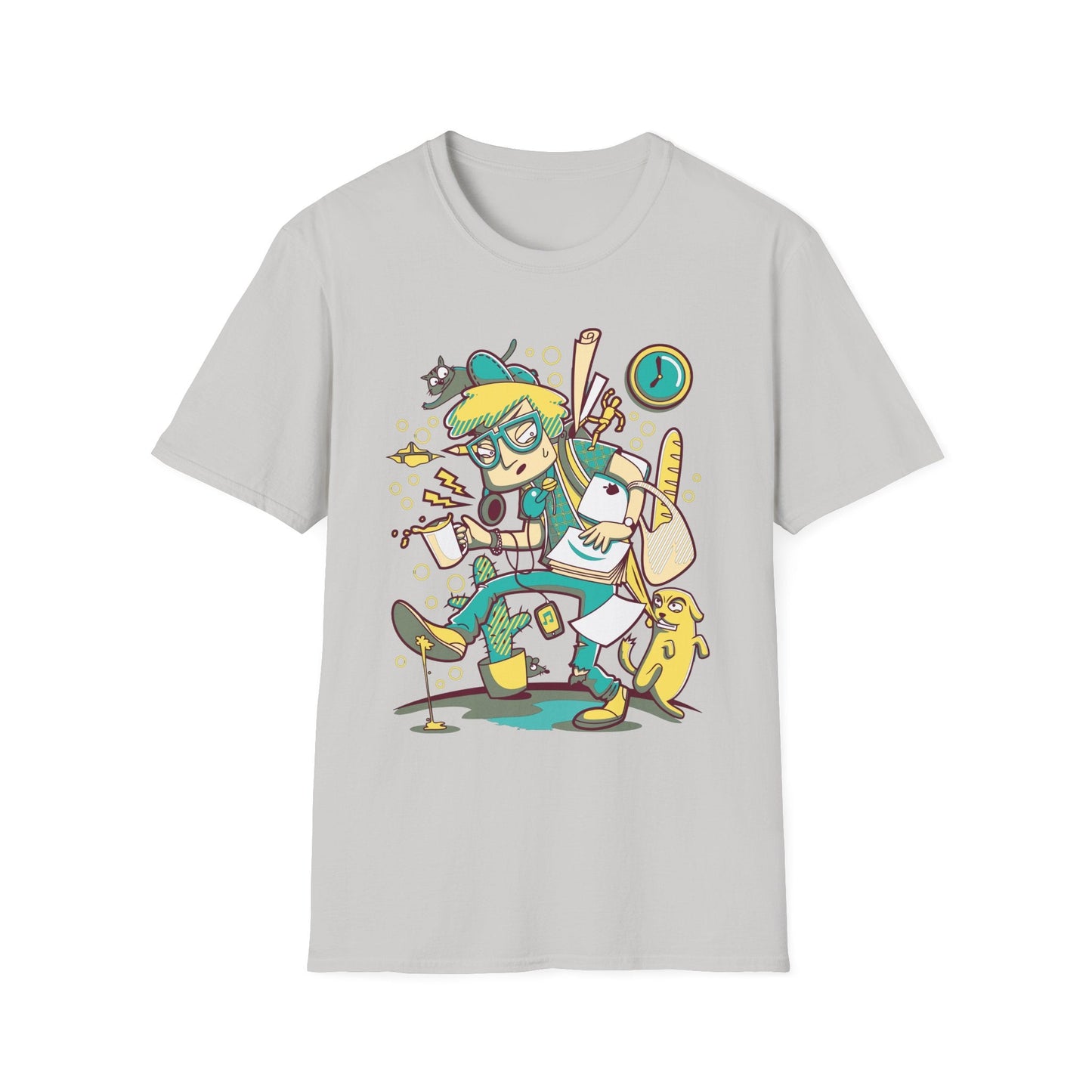Cartoon T Shirt Animation T Shirt Funny Tee Shirt Unisex Gildan Softstyle 64000 Cotton Tee
