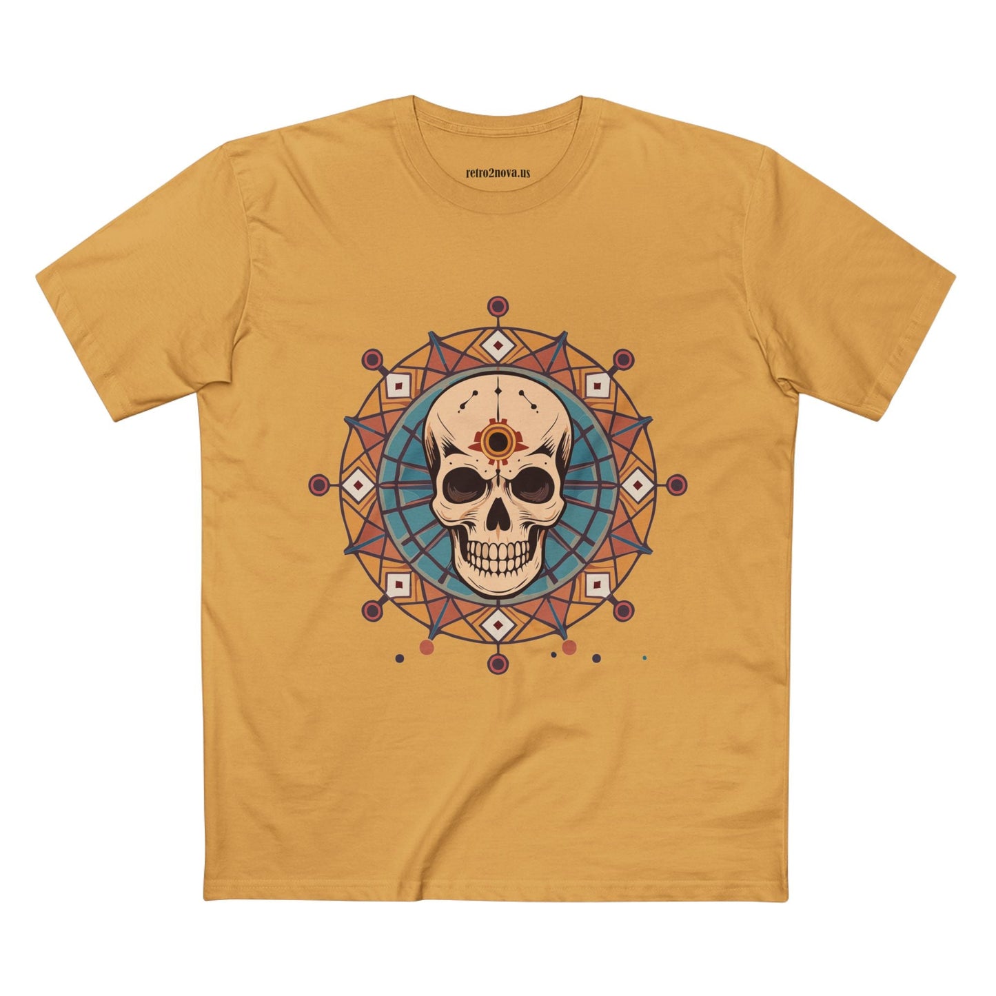 Skull And Skeleton Shirt Unisex Premium Cotton Tee Art Design From Retro2Nova SS54