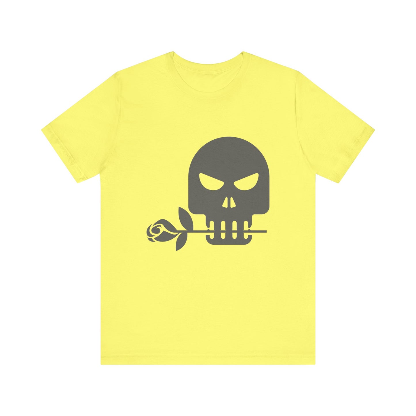 Unisex Cotton Tee Shirt with Skull