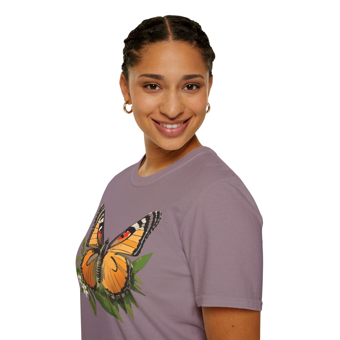 Monarch Butterfly Shirt Unisex Softstyle Tee 100 Percent Ring Spun Cotton Gildan 64000