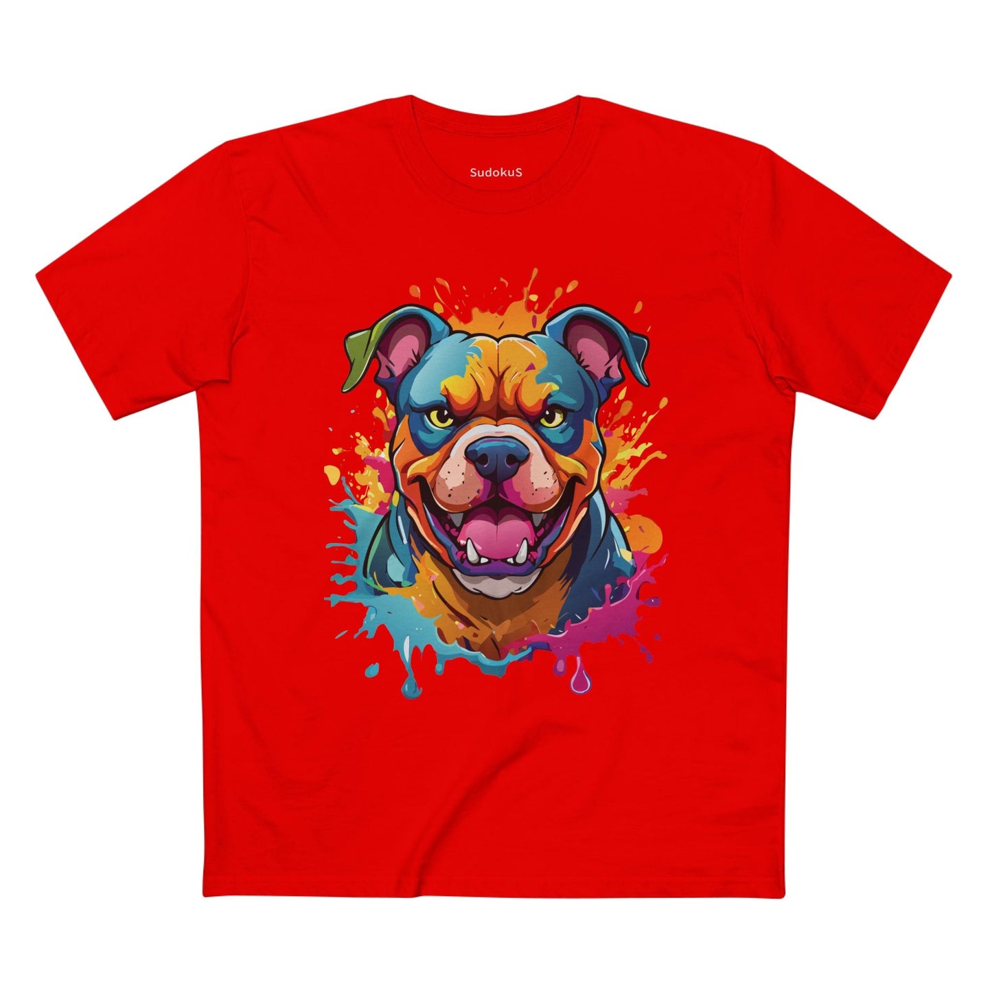 Dog Graphic Unisex 100 Cotton Staple Tee with Animal Design Artwork 35