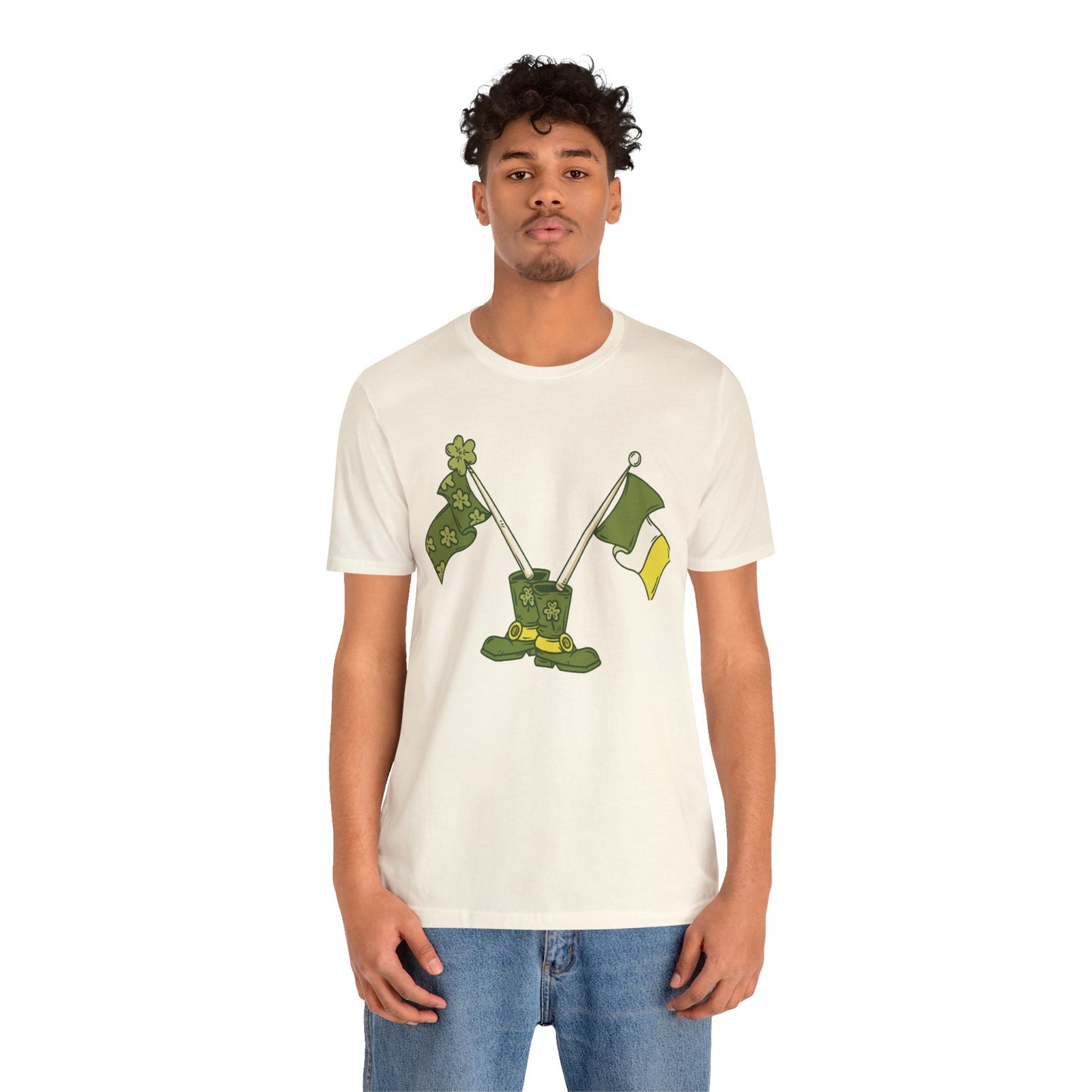 Unisex Cotton Tee Shirt with Lucky Prints