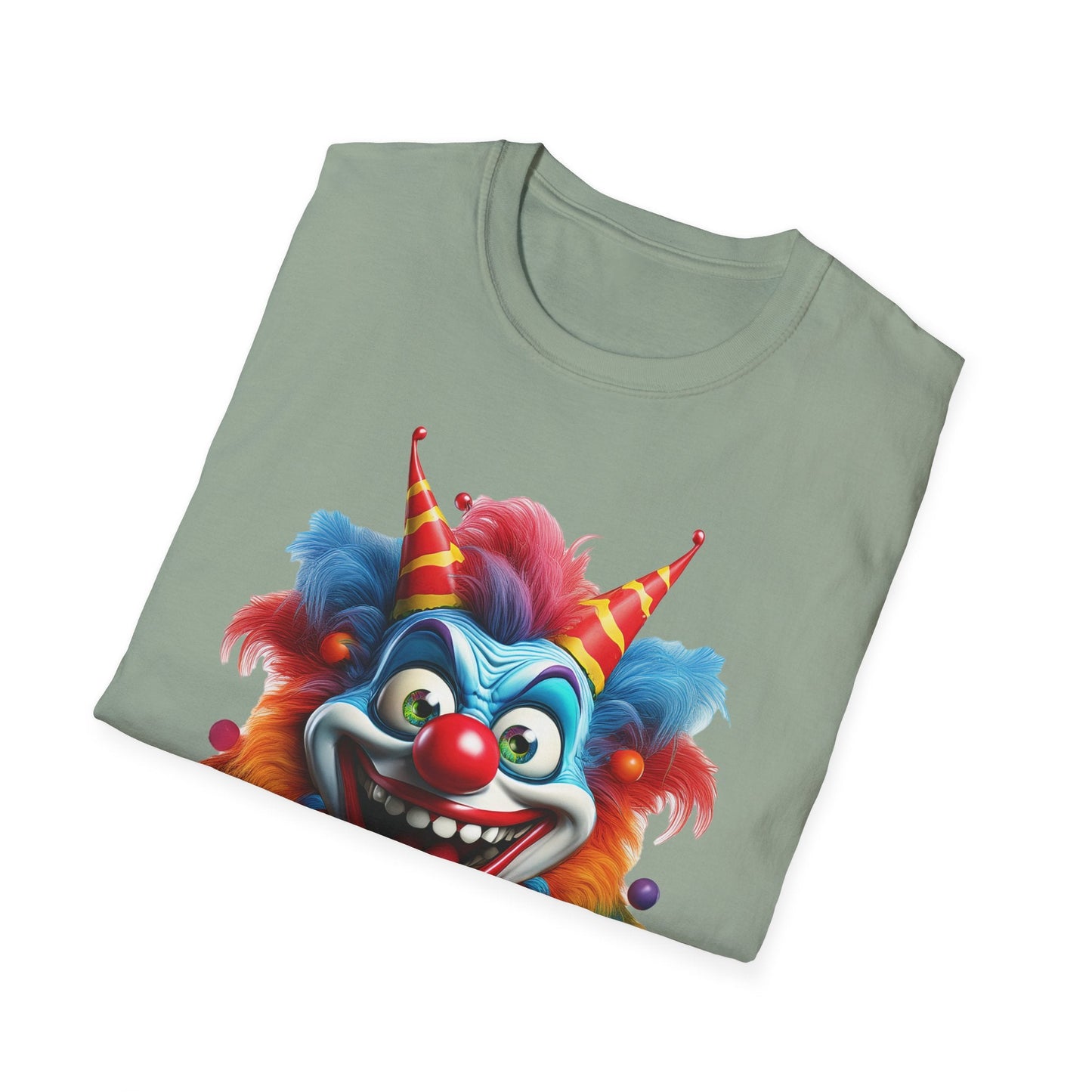 Clown Shirt For Men And Women Funny Circus Tee Scary Man Shirt Unisex Softstyle Tee
