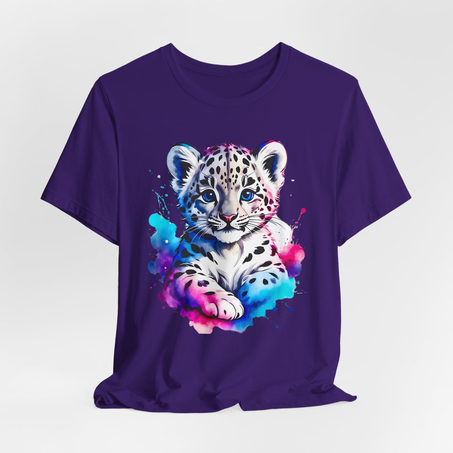 Baby Leopard Shirt, Cute Leopard Tee Shirt, Animal T-Shirt, Gepard Top, Animal Tees, Art Design T-Shirt, Graphic Tee