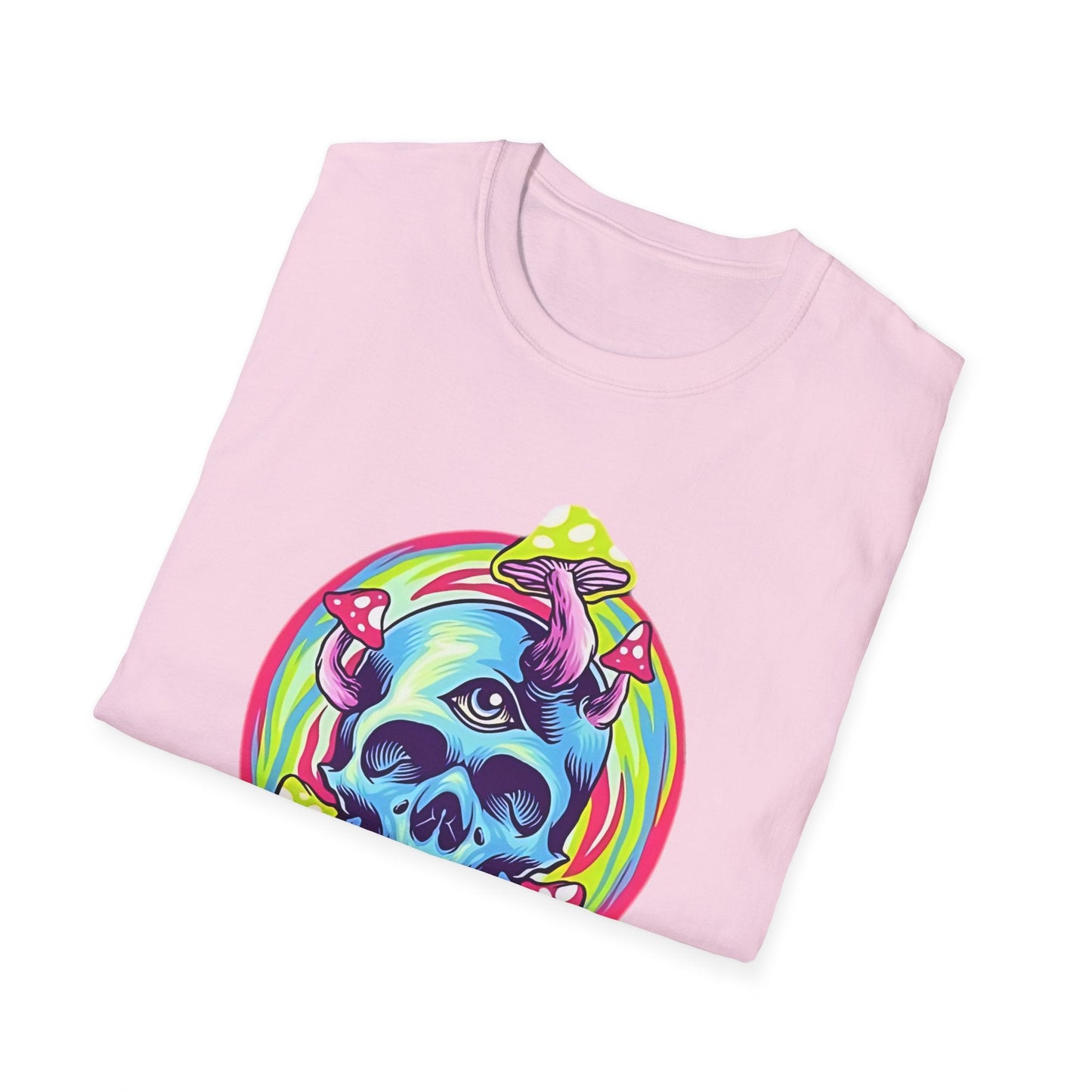 Unisex Skull Tee Shirt With Skeleton Design Cotton Softstyle 64000 T Shirt Premium Cotton Tee