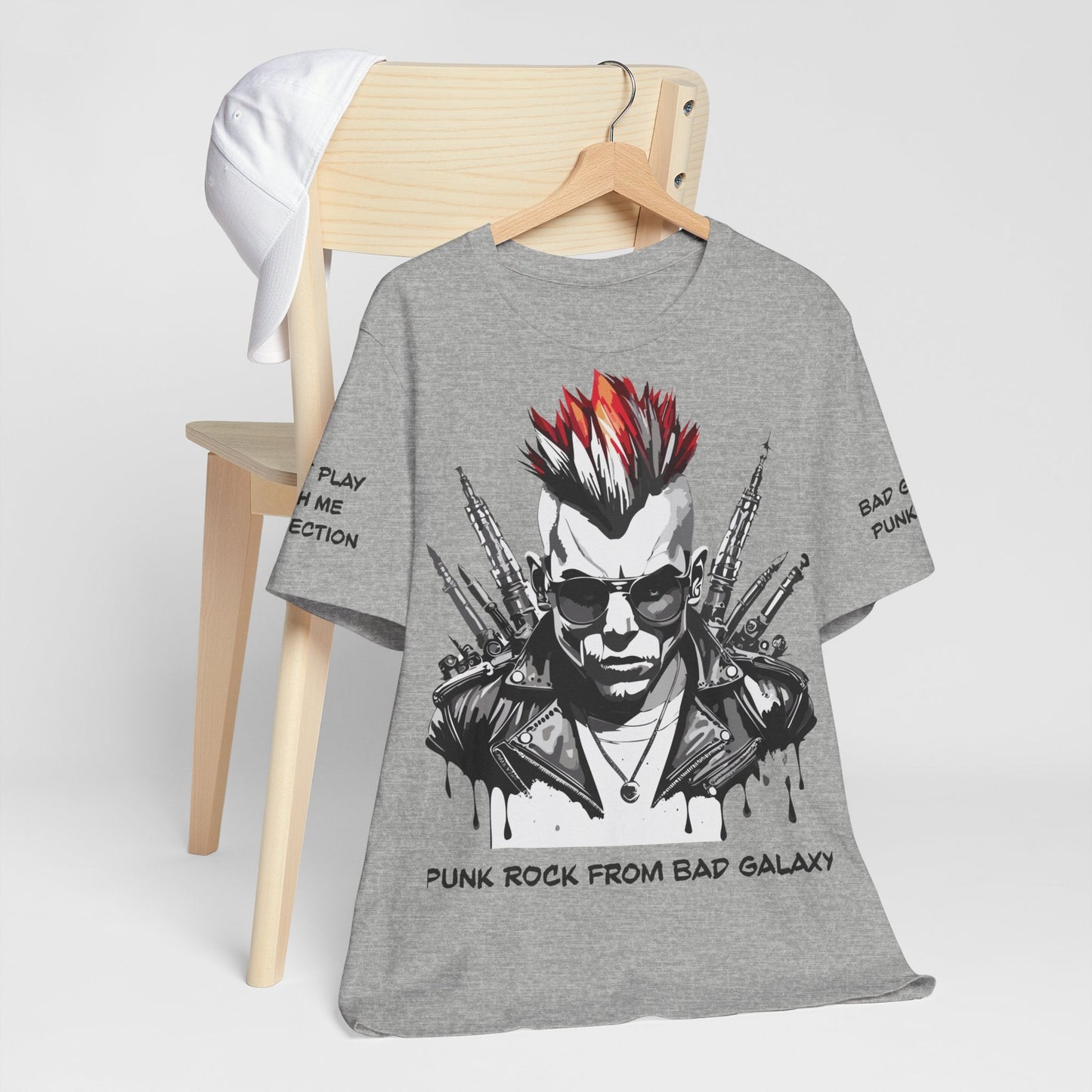 Punk Rock Tee Shirt Made To Order 100 Percent Cotton Lightweight Printed In USA Free Shipping