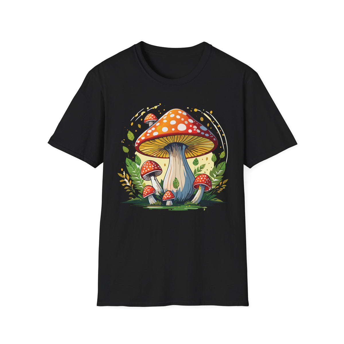 Funny Mashroom Graphic Tee Gildan Unisex 100 Cotton Tee Shirt h24