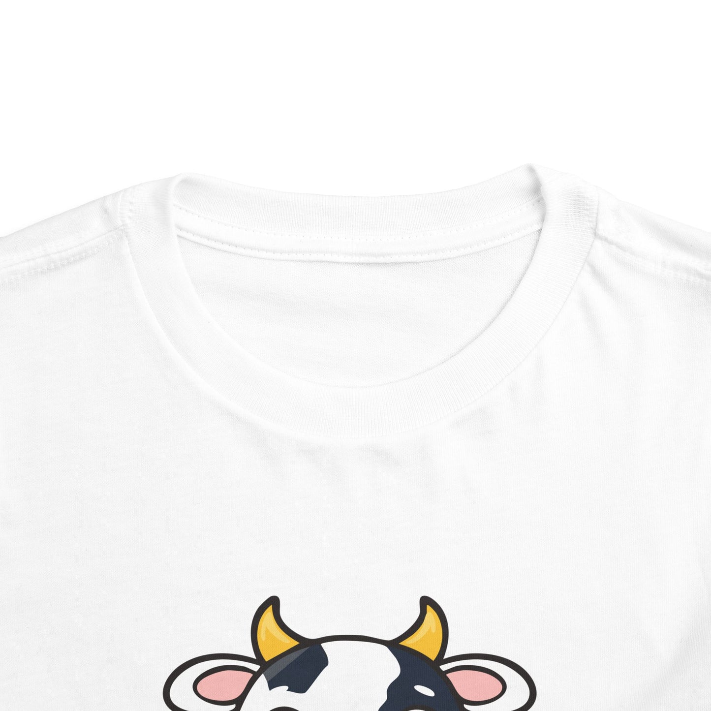 Cute Cow Toddler Short Sleeve Tee - Adorable Kids T-Shirt for Animal Lovers (T2-T5)