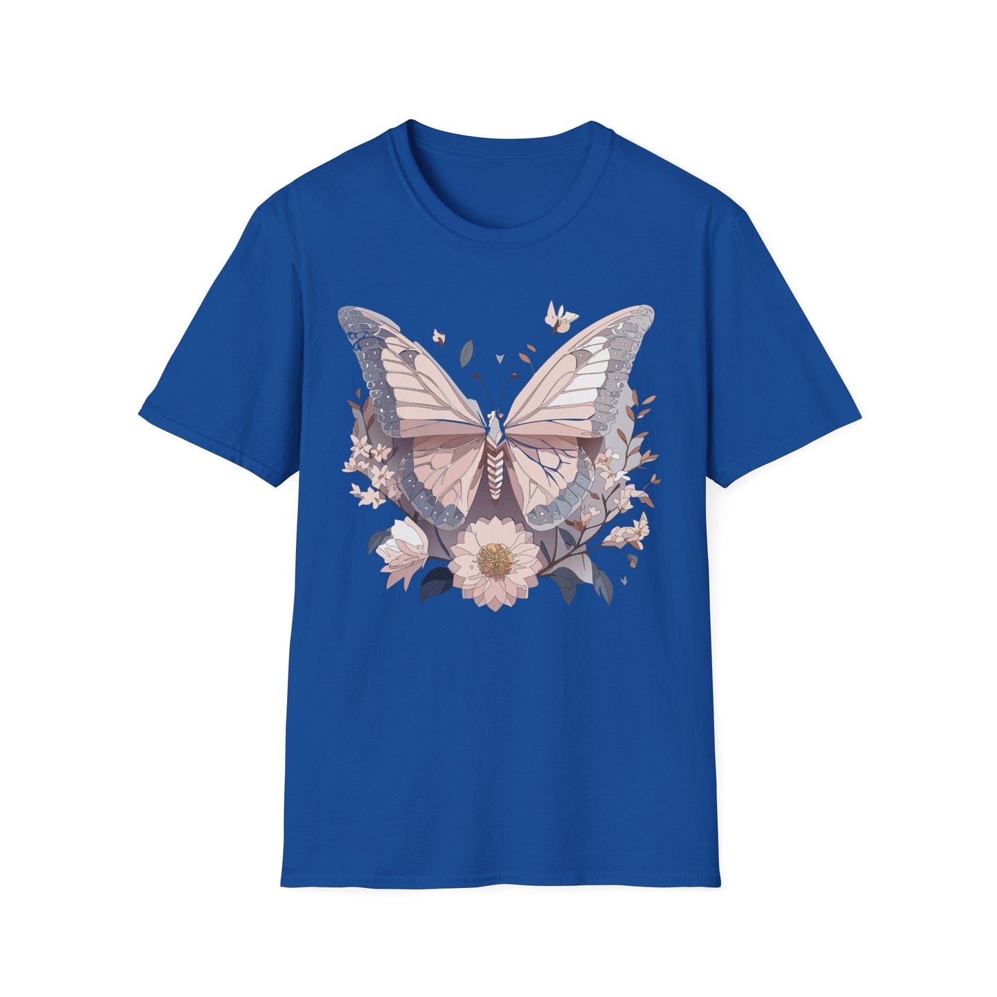 Butterfly Shirt Unisex Gildan Softstyle 64000 Monarch Butterfly Tee 100 Percent Ring Spun Cotton