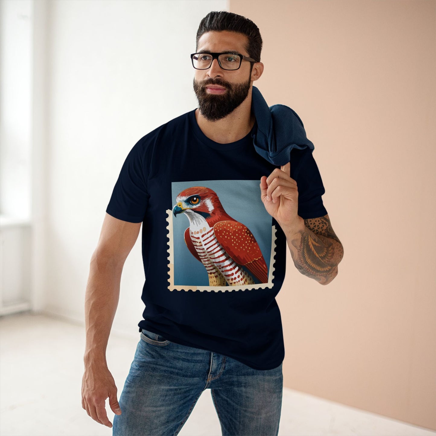 Postage Stamp Shirt Unisex Premium Cotton Tee With Original Art Design By Retro2Nova