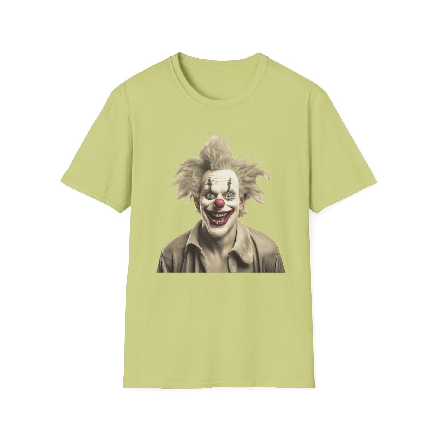 Clown Shirt Unisex T Shirt Funny Man Circus Shirt Scary Man Shirt Softstyle Gildan 64000