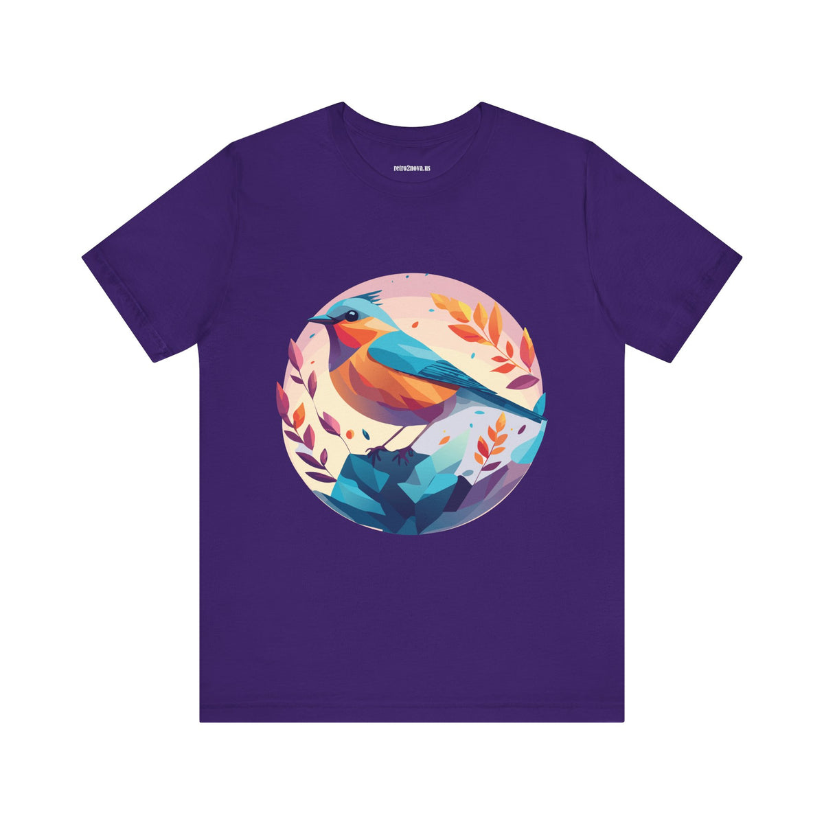 Bird Graphic Unisex Cotton Bella+Canvas Tee with Animal Design ab5