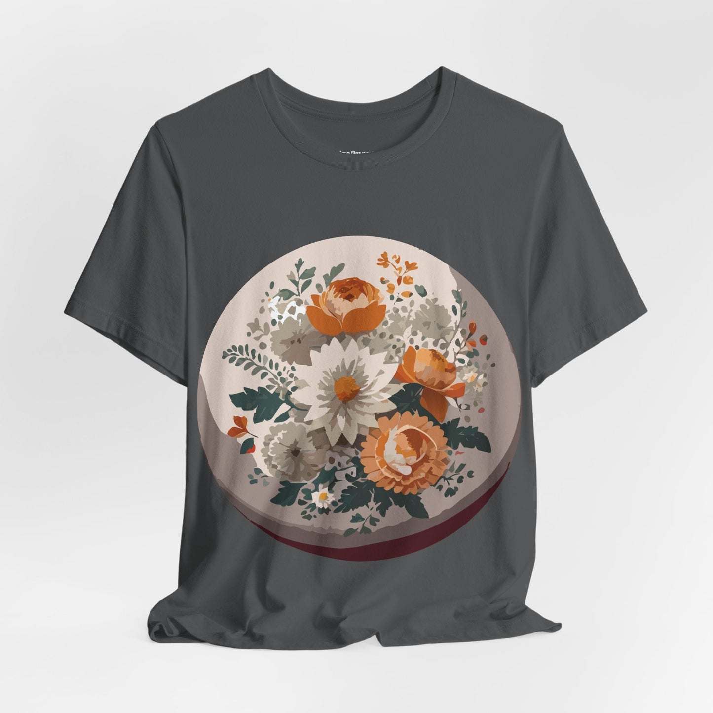 Floral Shirt Unisex Floral Print Jersey Tee Lightweight Breathable From Flowers Collection