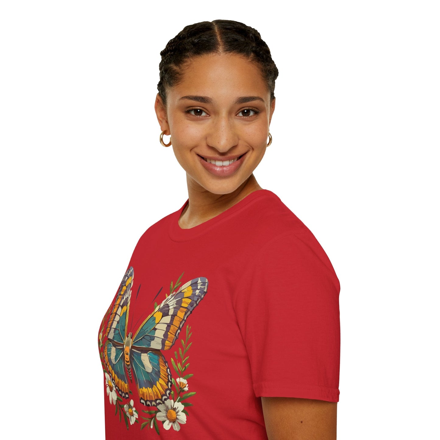 Monarch Butterfly Shirt Unisex T Shirt Softstyle 100 Percent Ring Spun Cotton Comfort