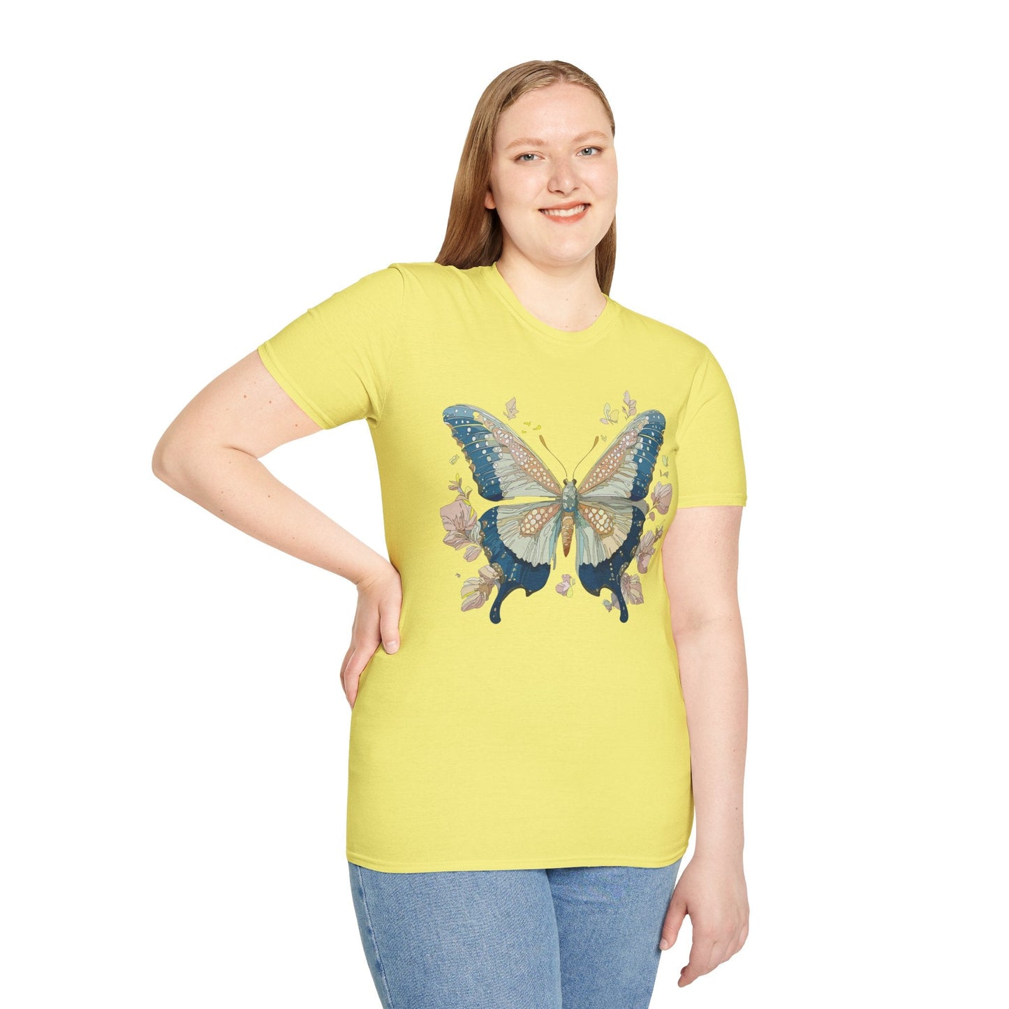 Butterfly Shirt Unisex T Shirt Monarch Butterfly Softstyle Gildan 100 Cotton Tee