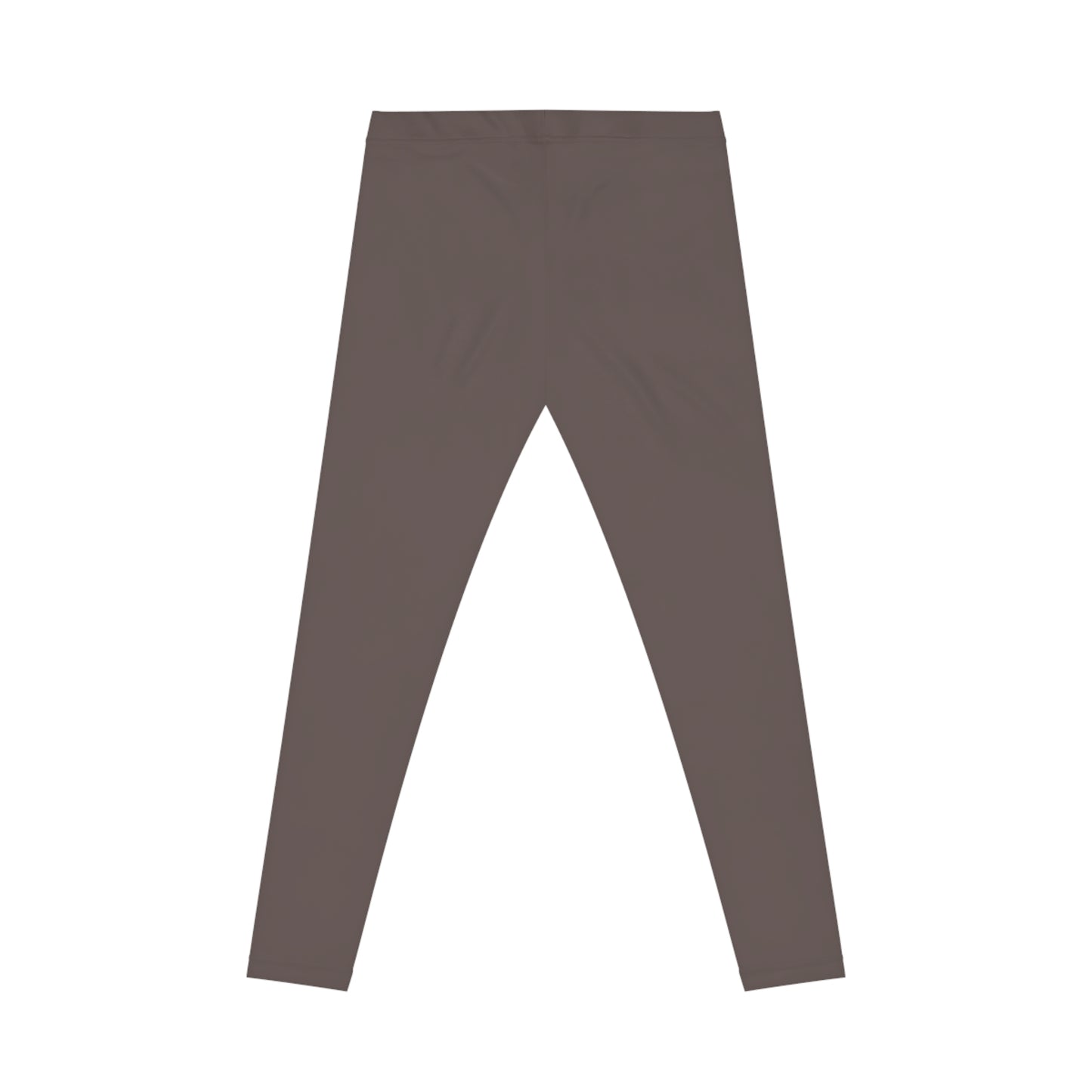 Taupe Grey Color Women's Poly-Span Casual Leggings XS-2XL
