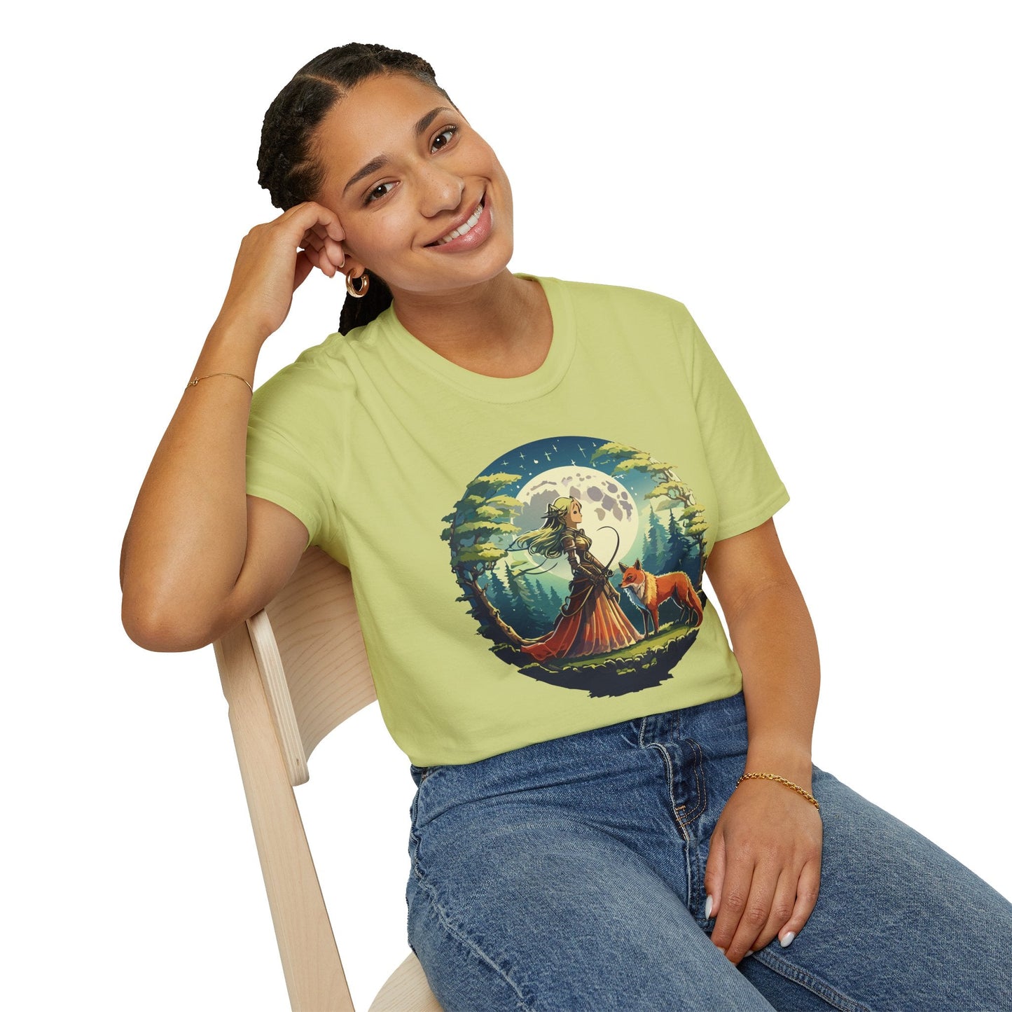 Womens Graphic T Shirt Art Design Tee Softstyle 64000 Gildan Unisex Cotton Comfort Tee