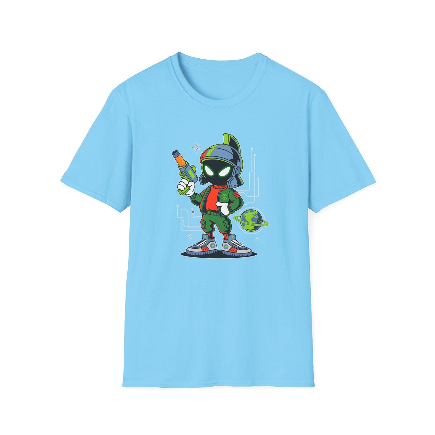 Gildan Softstyle 64000 Unisex Cartoon T Shirt With Animation And Funny Animals Design