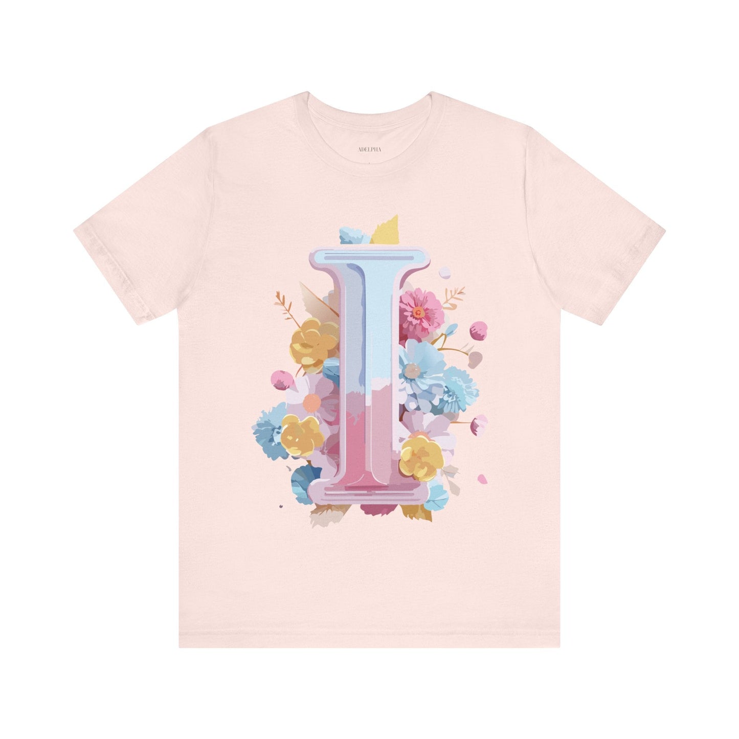 Letter I Shirt Graphic Tee Unisex Vintage Inspired Adelpha Artwork Premium Short Sleeve Tee