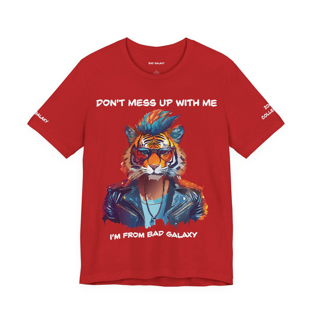 Animal Graphic Unisex Cotton Bella+Canvas Tee with Art Design b7