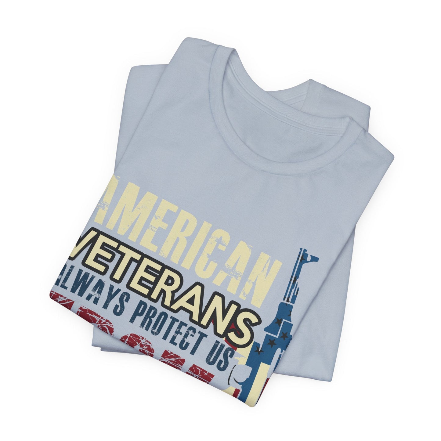 Army Veteran Patriotic Graphic Design Unisex Cotton T-Shirt v44