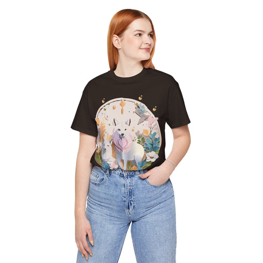 Medallion Graphic Unisex 100 Cotton Vintage Animal Medal Artwork Tee 5