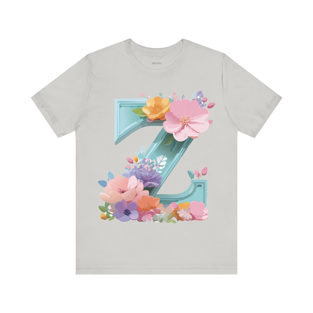 Letter Z Graphic Unisex Cotton Bella+Canvas Tee with Art Letter Design