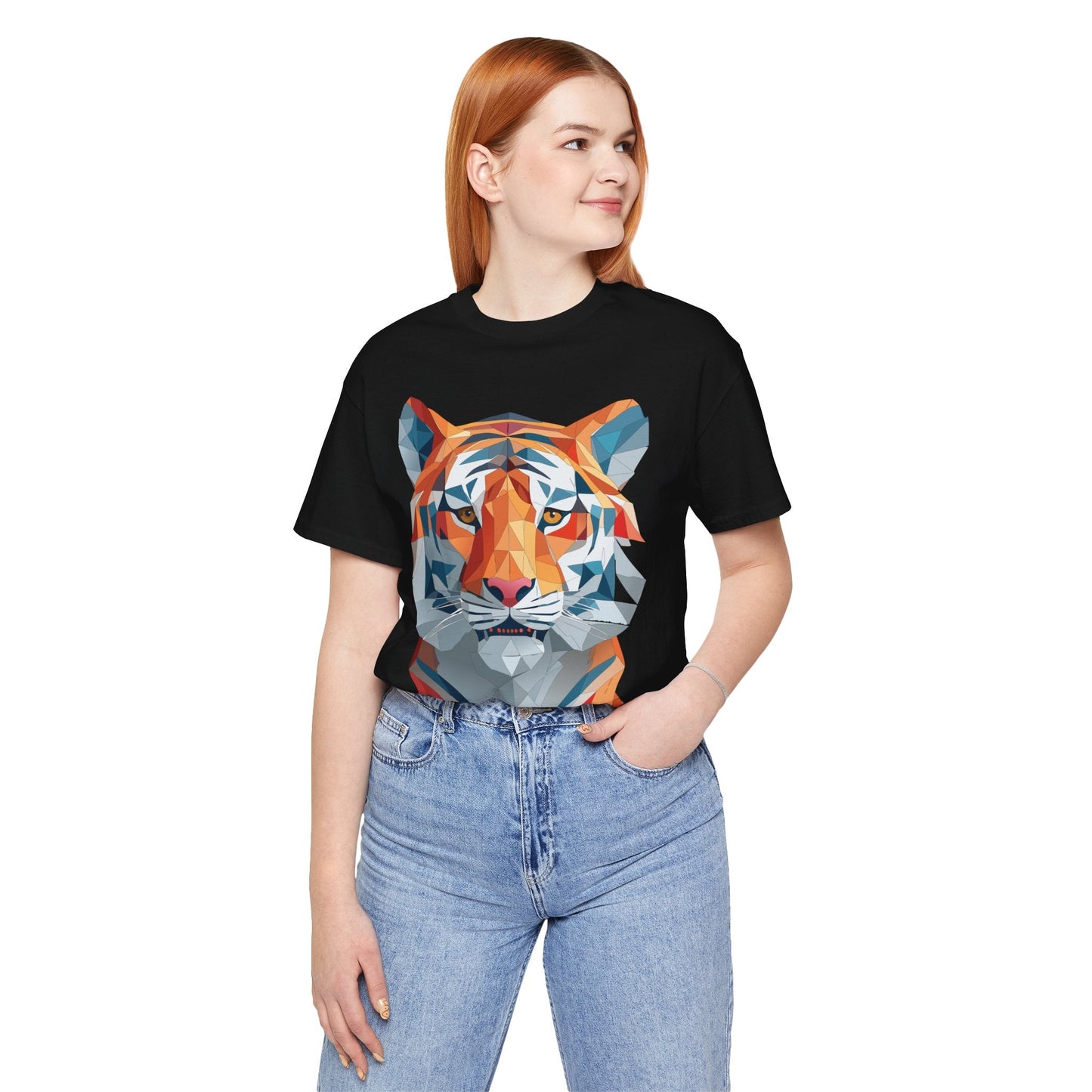 Unisex Animal Shirt With Art Design And Wildlife Theme Short Sleeve Tee For Everyday Wear