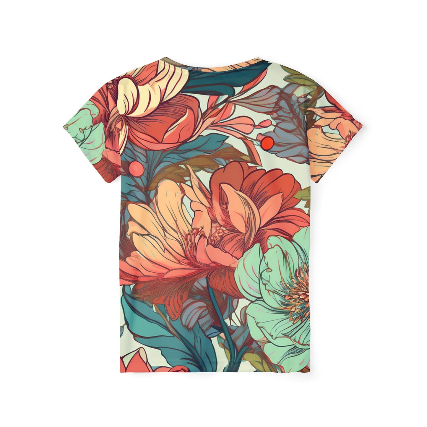 Women Poly Shirt with Floral Print F297
