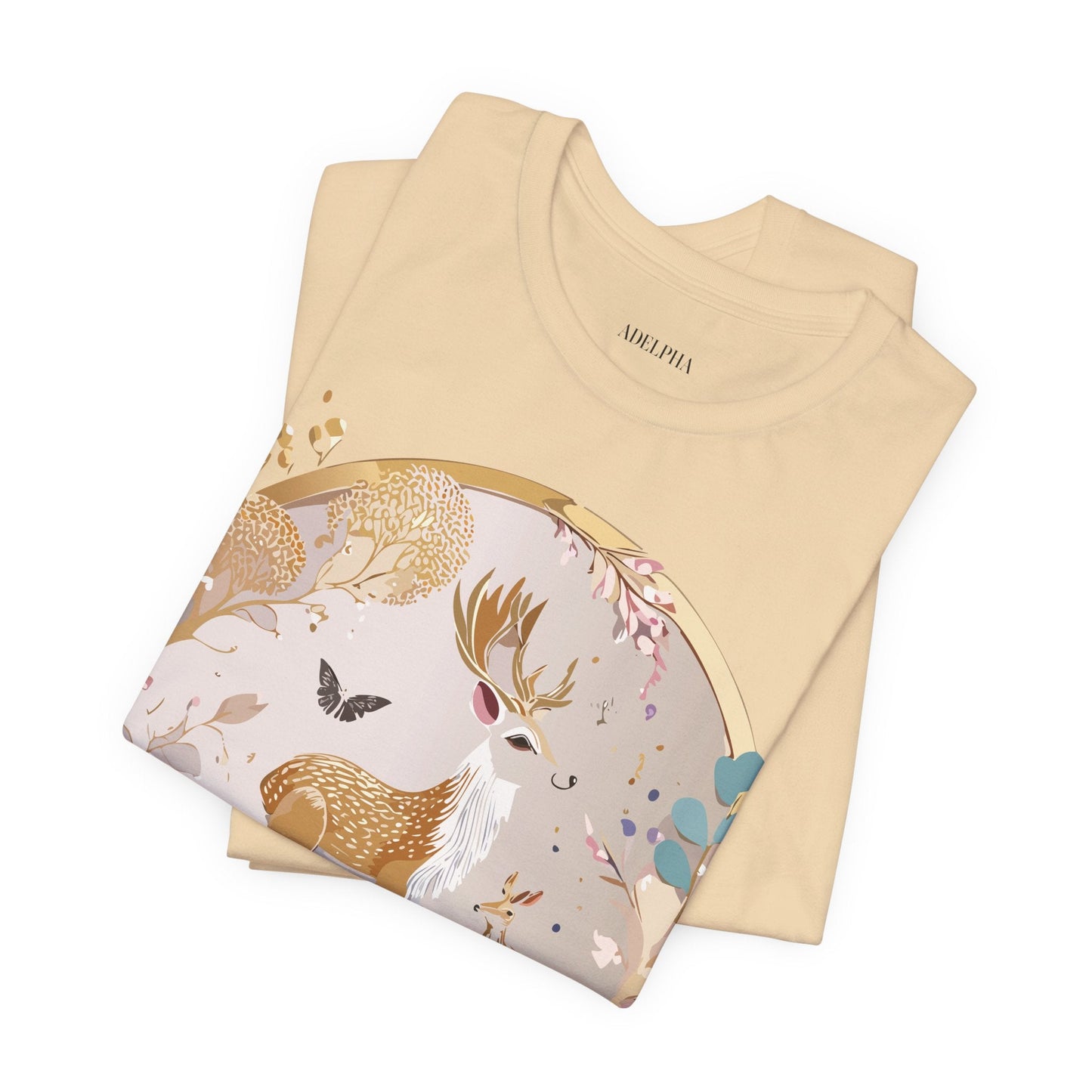 Medallion Graphic Unisex 100 Cotton Vintage Animal Medal Artwork Tee 13