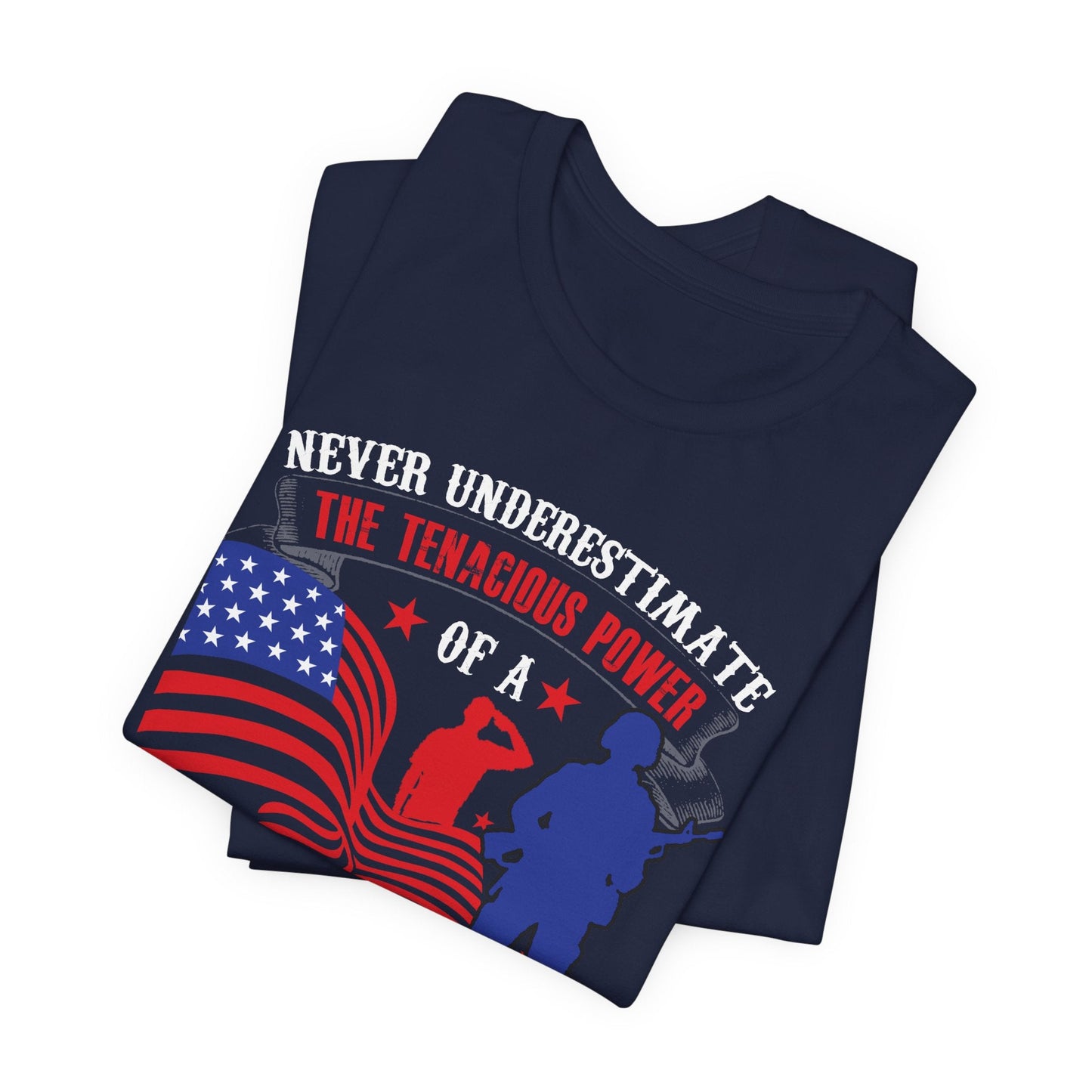 Army Veteran Patriotic Graphic Design Unisex Cotton T-Shirt v53