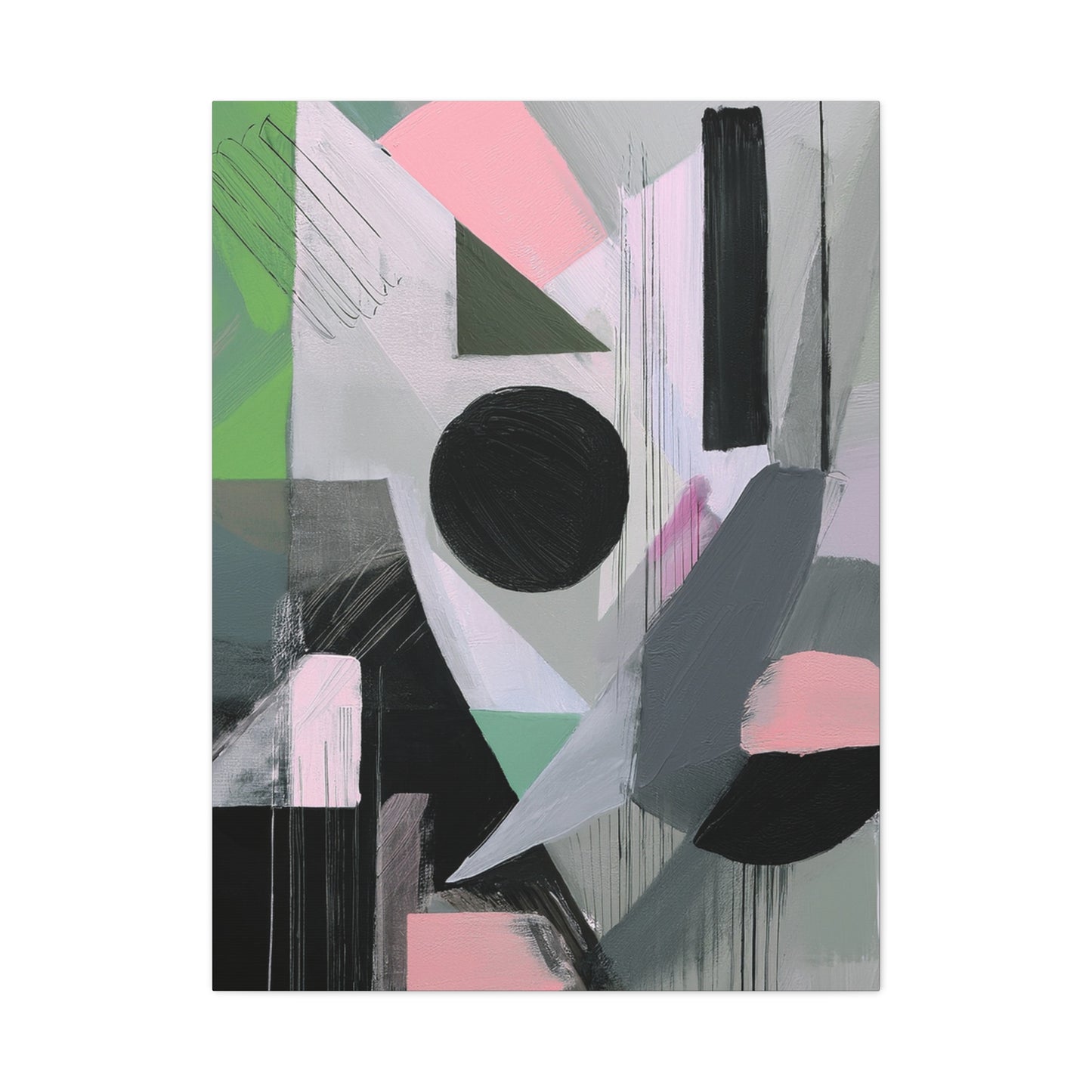 Abstract Geometric Painting Print Canvas 20x24,20x30,24x30 24x32,24x36,30x40 32x48,36x48,40x60 Pine-Wood Inner Frame ABS-40