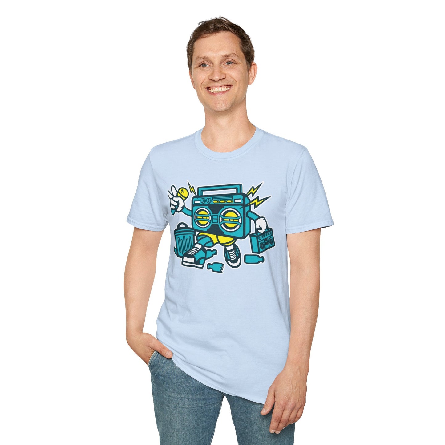 Cartoon T Shirt Animation Tee Funny Unisex Gildan Softstyle 64000 100 Percent Ring Spun Cotton