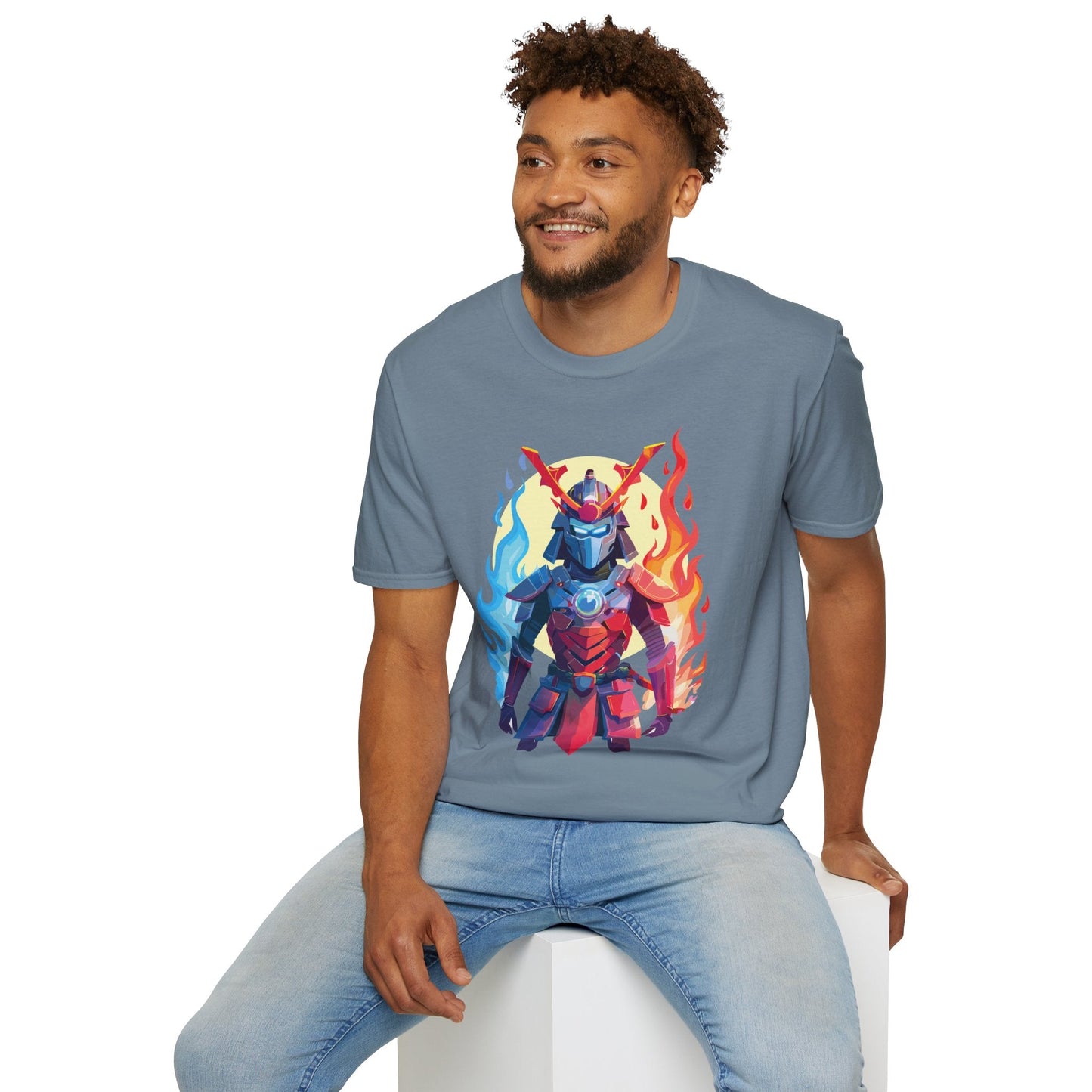 Samurai Shirt Unisex T Shirt Softstyle Ring Spun Cotton Gildan 64000 100 Percent Cotton Tee