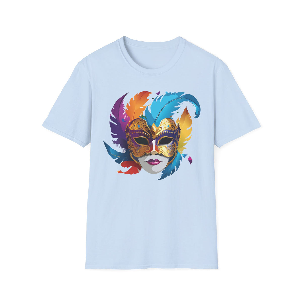 Mask Masquerade Carnival Graphic Tee Gildan Unisex 100 Cotton Tee Shirt h29