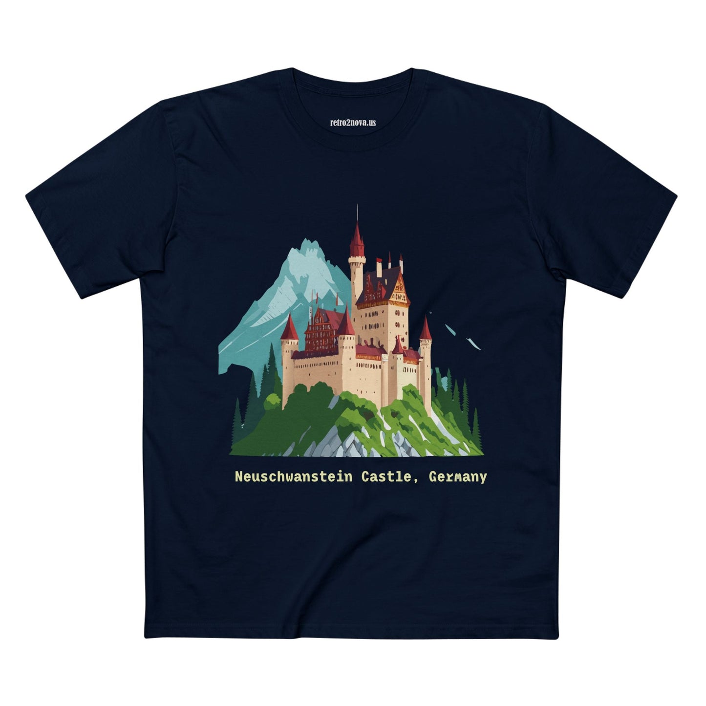 Travel Shirt Germany TT-14 Unisex Premium Cotton Tee With Original Art Design For Tourists
