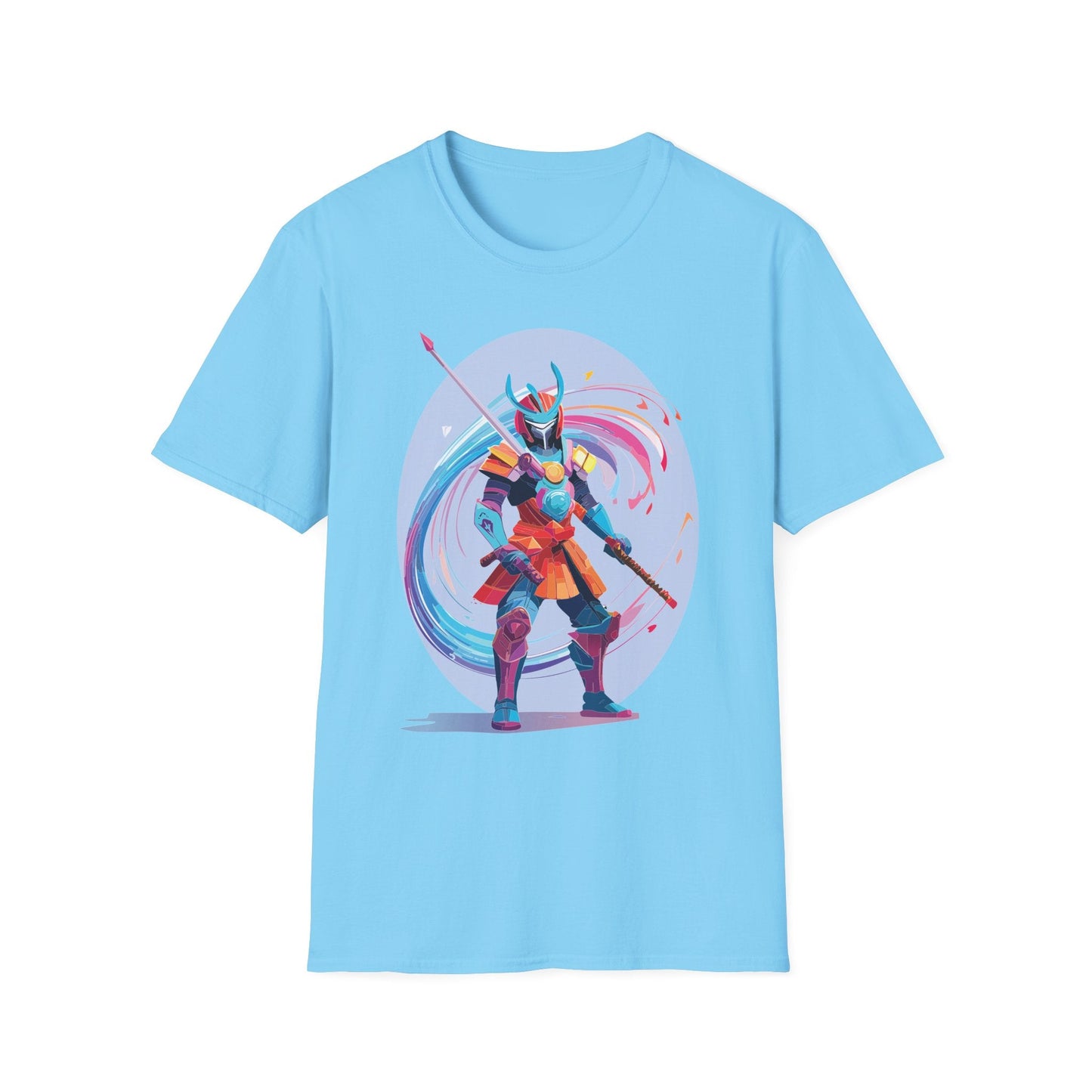 Samurai Shirt Unisex Gildan Softstyle Tee 100 Percent Ring Spun Cotton Samurai Design