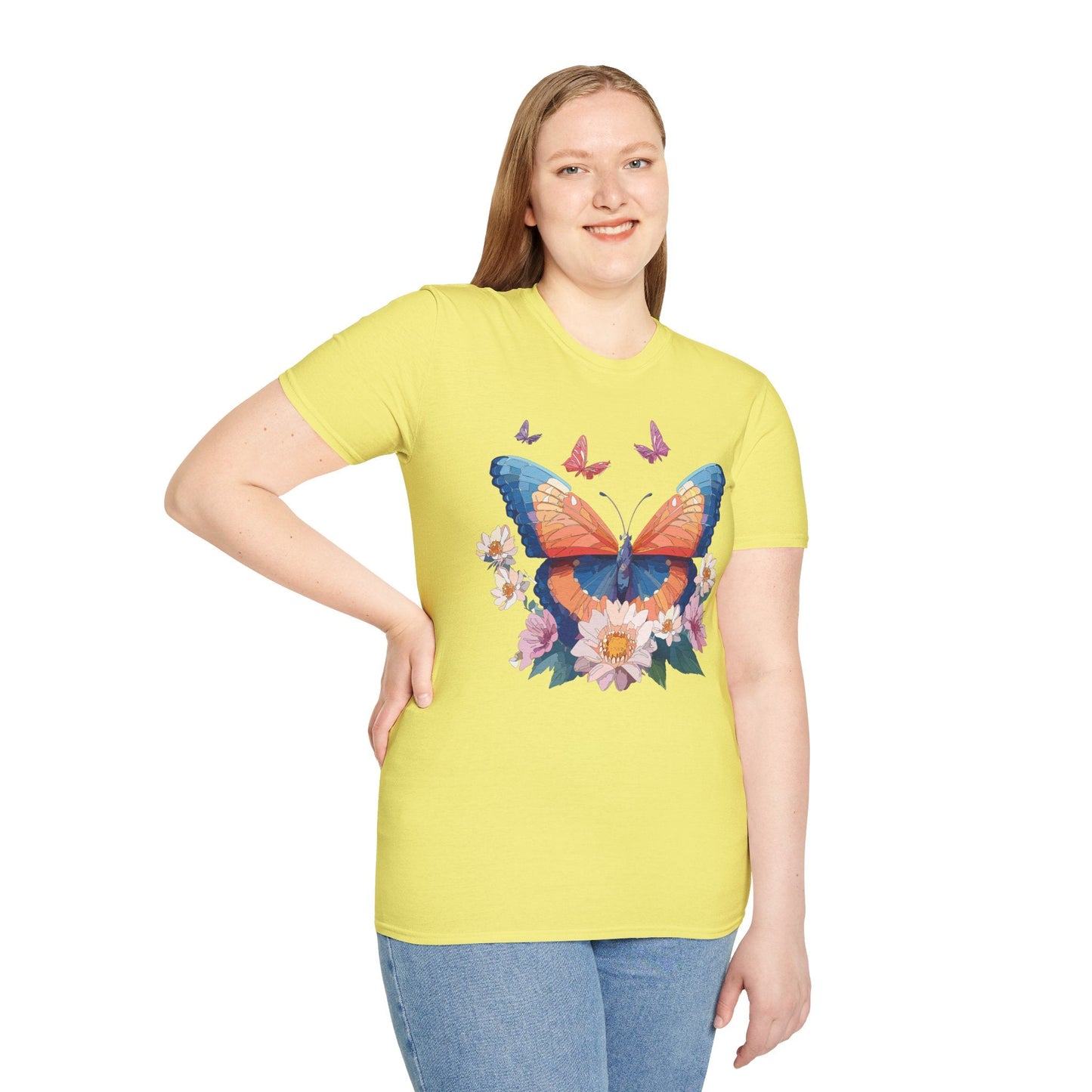 Monarch Butterfly Unisex Softstyle Tee Gildan 64000 Lightweight Breathable 100 Cotton Tee