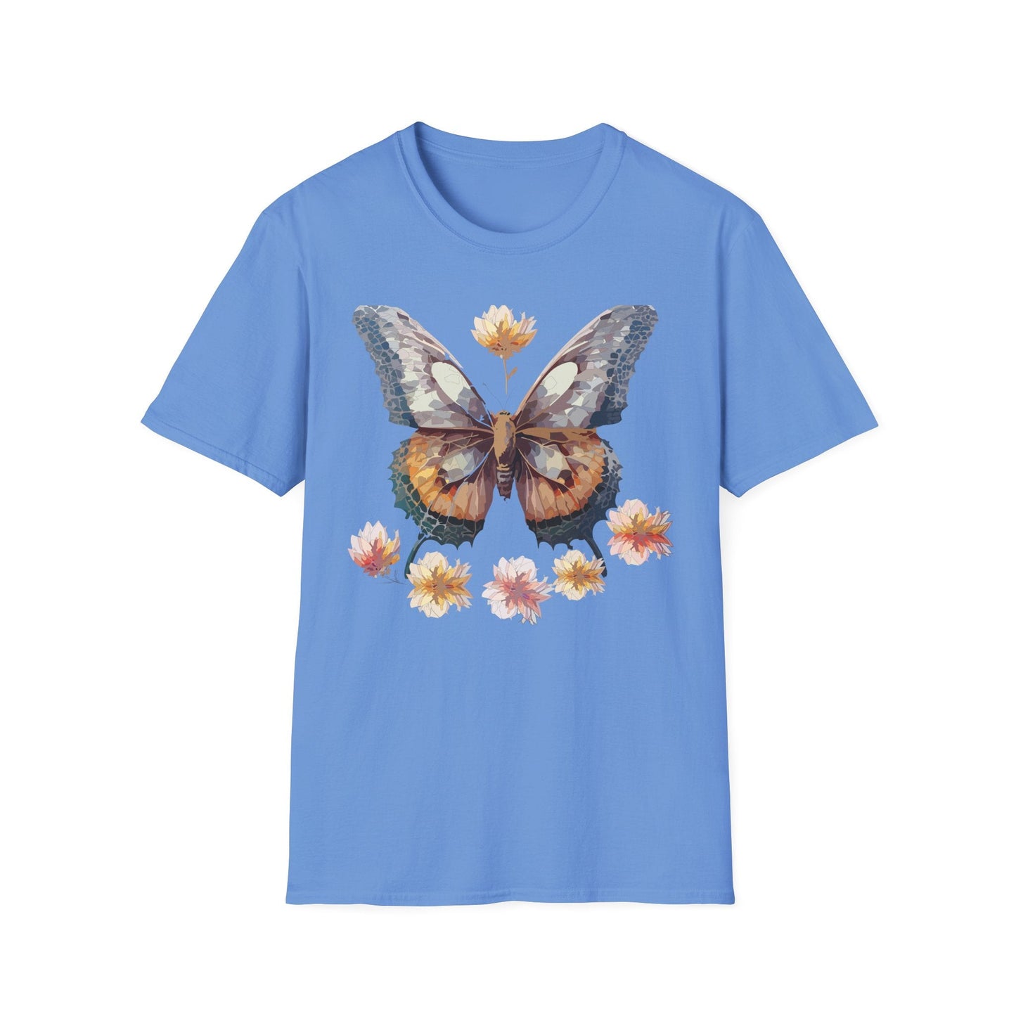 Butterfly Shirt Unisex Monarch Butterfly Tee Gildan Softstyle 64000 Ring Spun Cotton