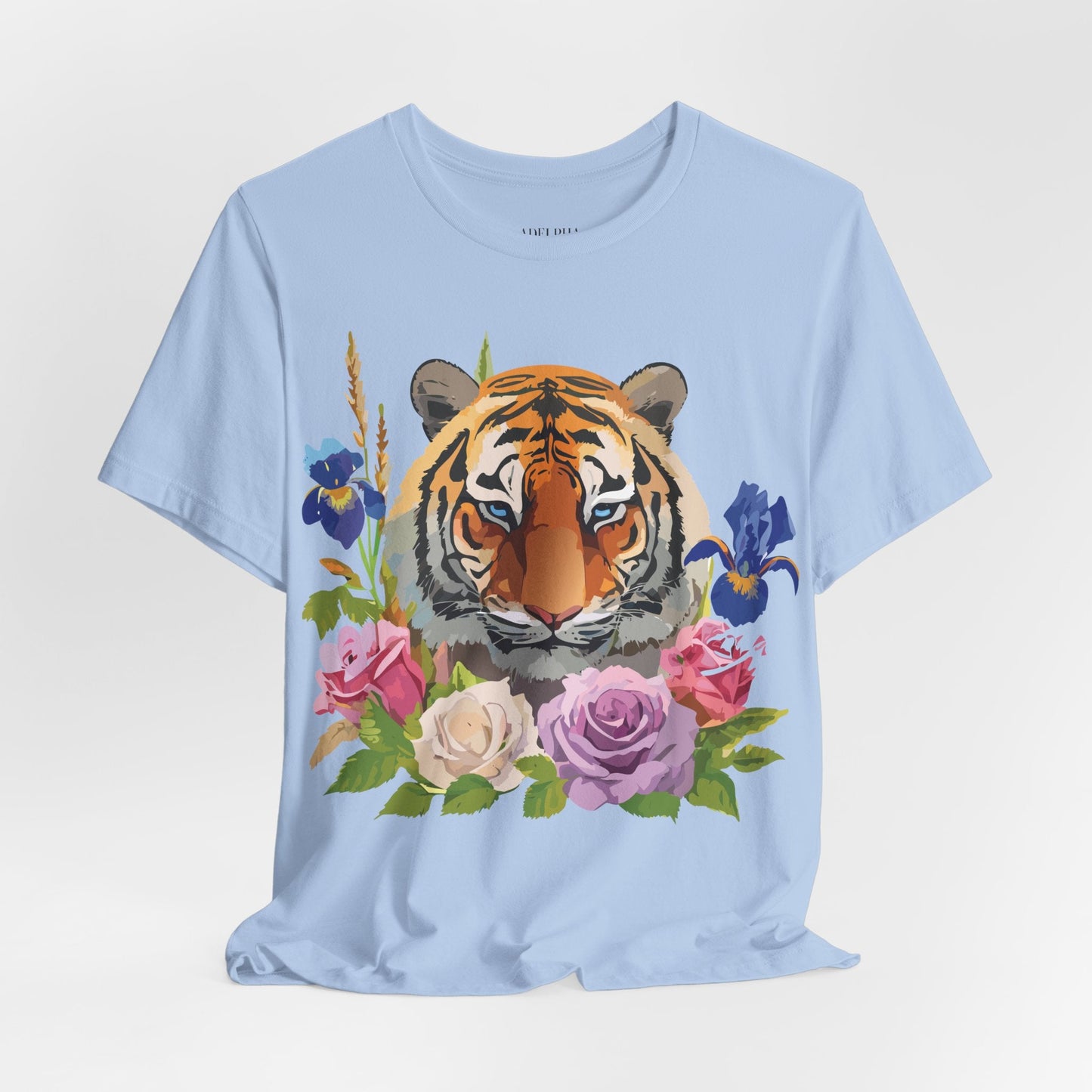 Tiger Graphic Unisex 100 Cotton Vintage Art with Animal Tee 9