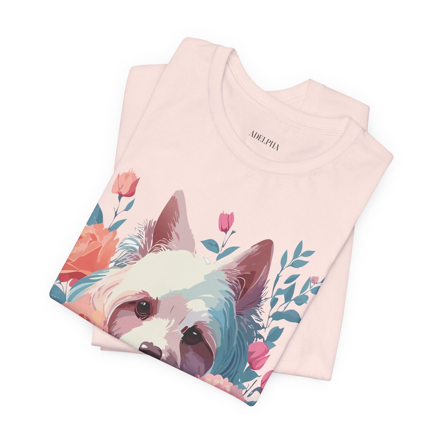 Adelpha Unisex Graphic Dog Shirt Short Sleeve Tee With Vintage Inspired Artwork Design